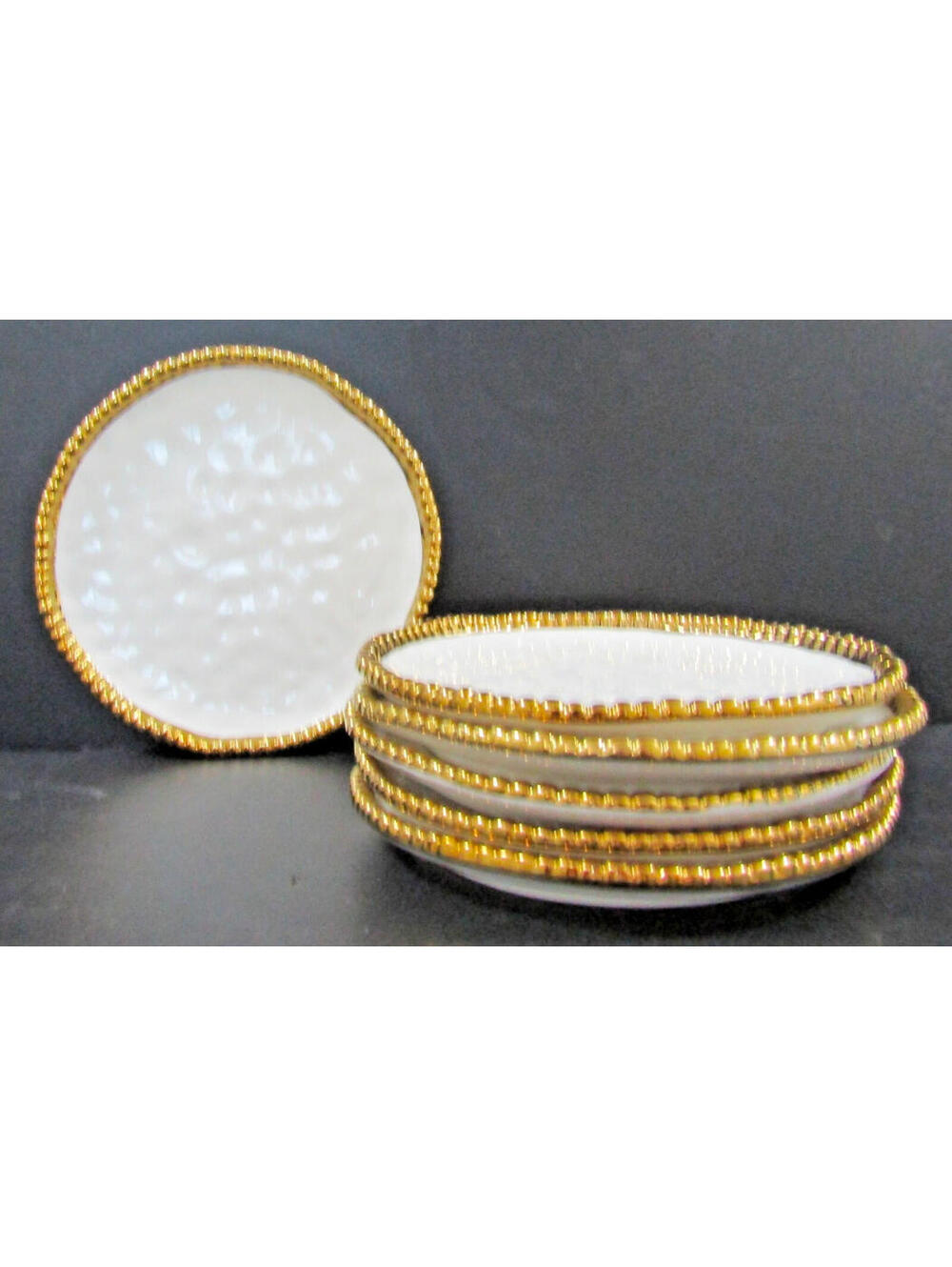 Set of Six Pampa Bay Golden Solerno Salad/Dessert Plates